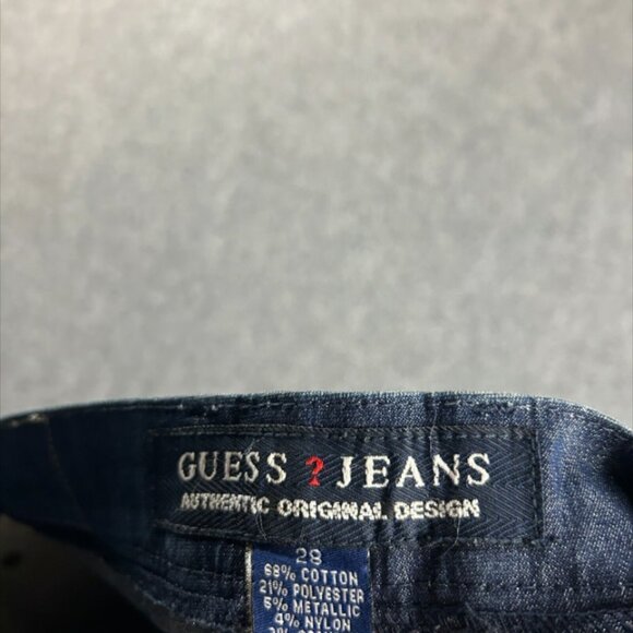 Vintage Guess Pants Womens 28 Blue Bootcut Casual 5‎ Pockets Cotton Blend Adults - Picture 9 of 11